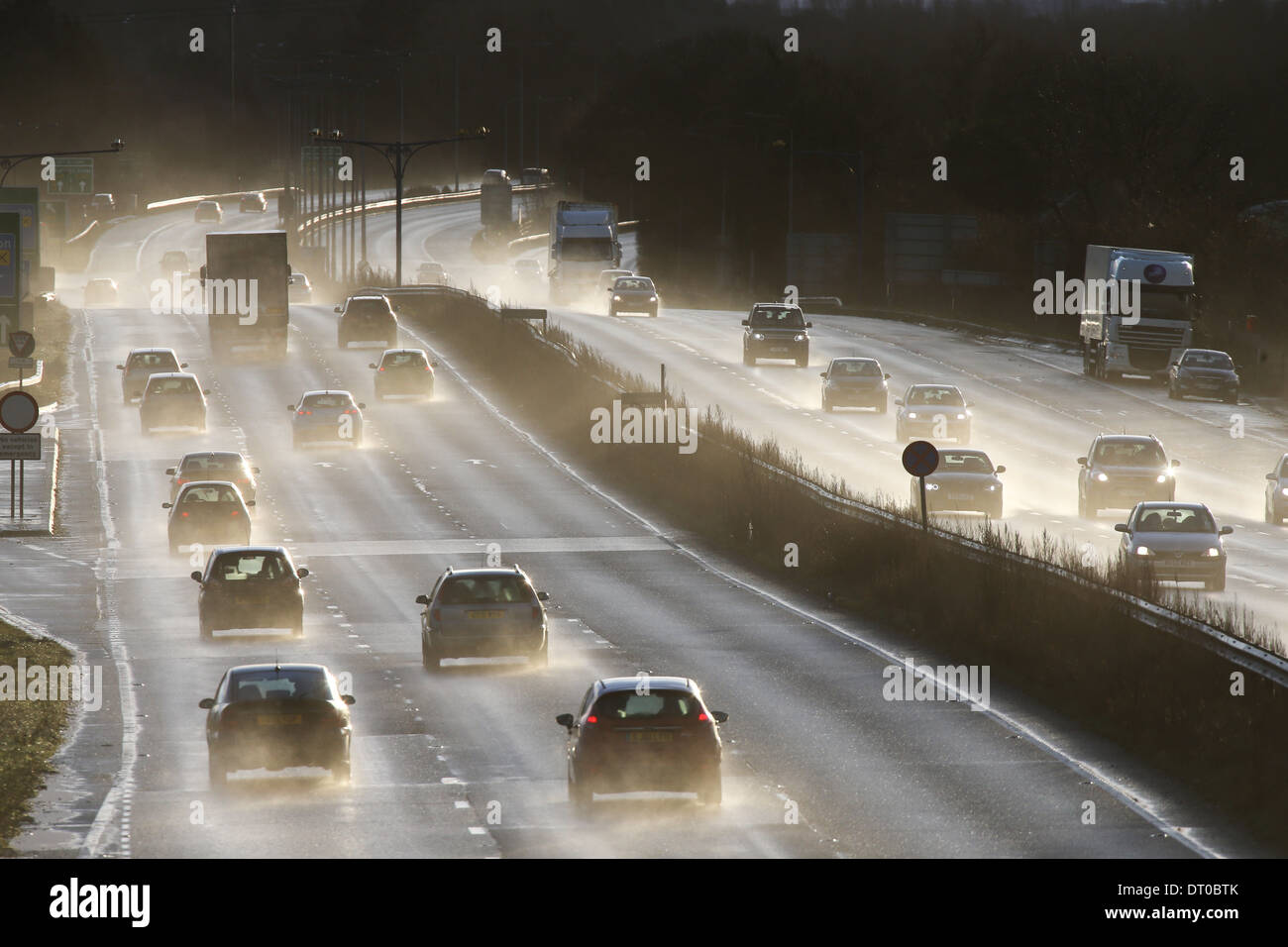 Busy main trunk road a14 hi-res stock photography and images - Alamy