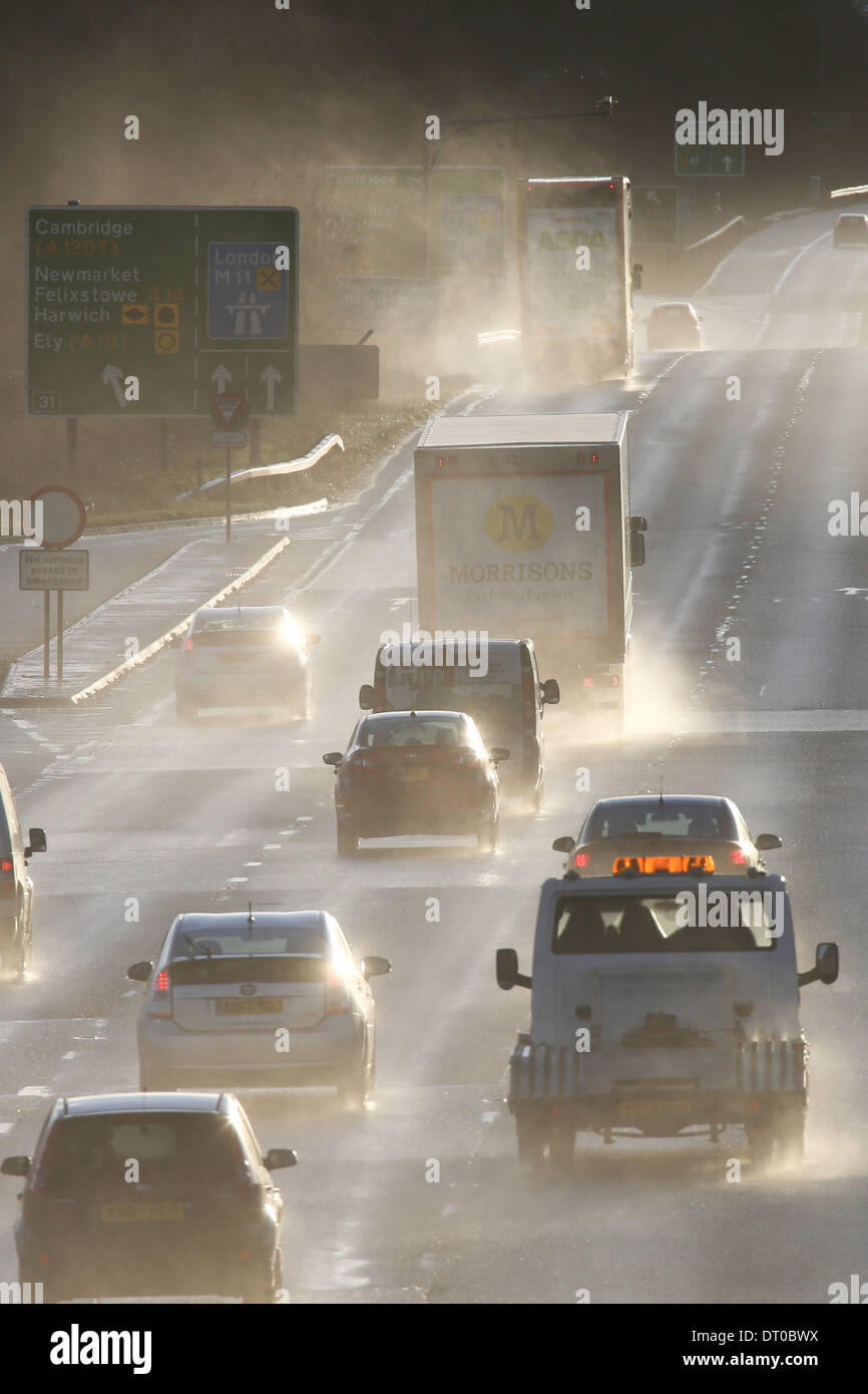Busy main trunk road a14 hi-res stock photography and images - Alamy