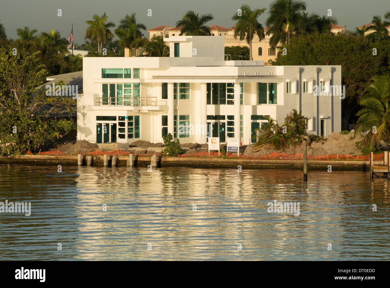 Pompano Beach Florida residences. Stock Photo