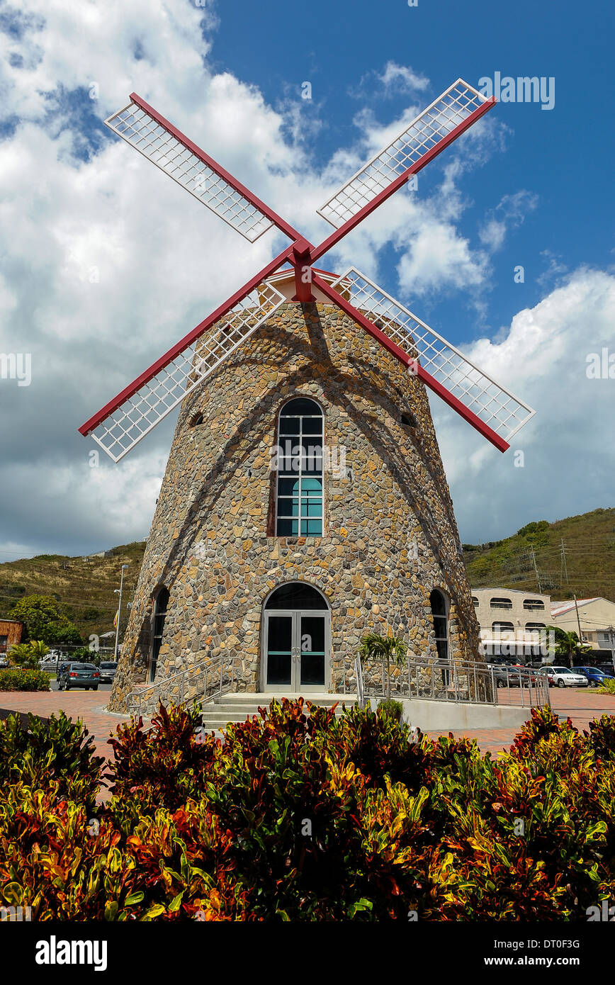 A windmill at the port in St. Thomas, US Virgin Islands Stock Photo Alamy