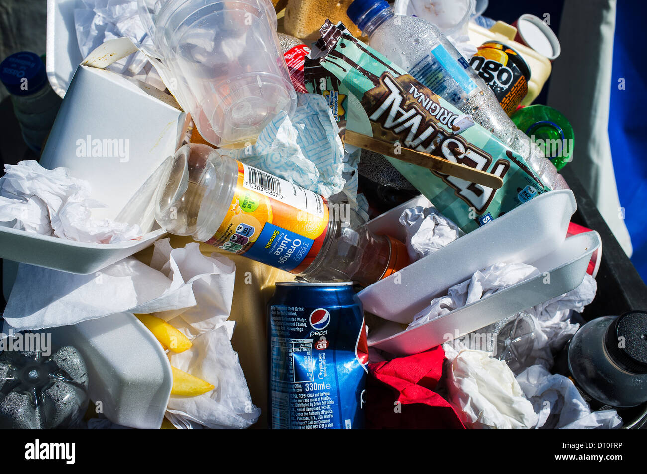 Contents of a rubbish bin Stock Photo 66395274 Alamy