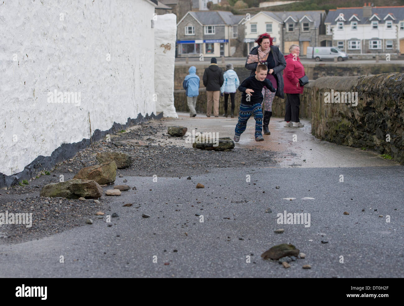 Porthleven storm 2014 hires stock photography and images Alamy
