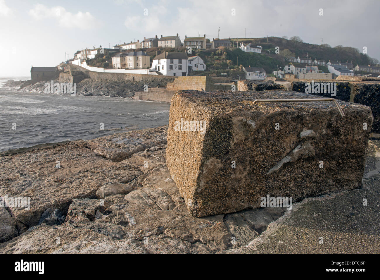 Porthleven storm 2014 hires stock photography and images Alamy