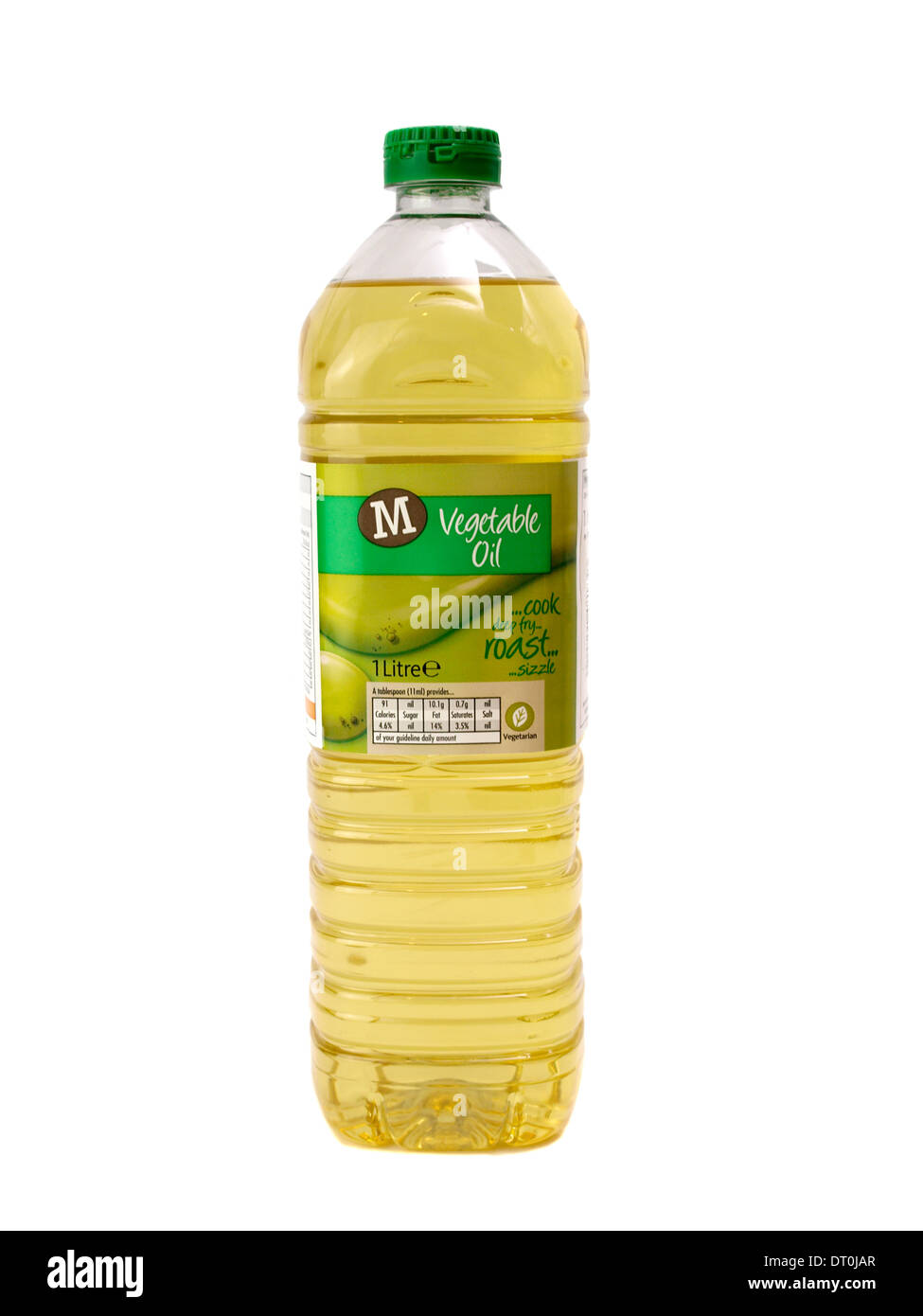 Morrisons supermarket own brand vegetable cooking oil. Stock Photo