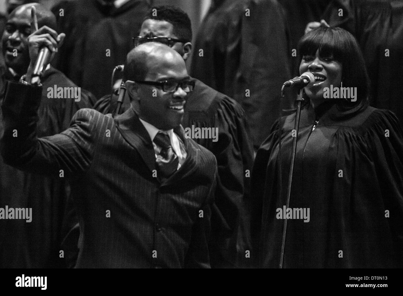 Tri State Mass Ghospel Choir, December 2012, Rome, Italy Stock Photo