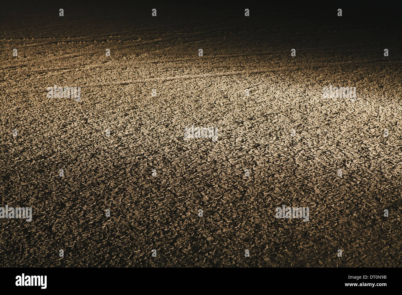 Black Rock Desert Nevada USA Dry desert surface at night in Black Rock Desert Stock Photo