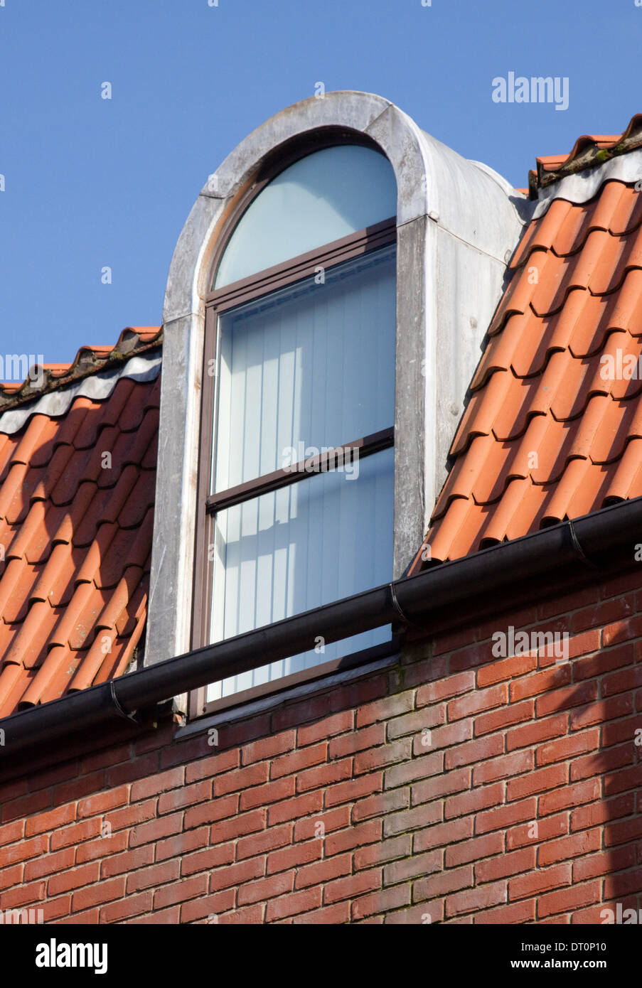 round lead topped dormer window Stock Photo