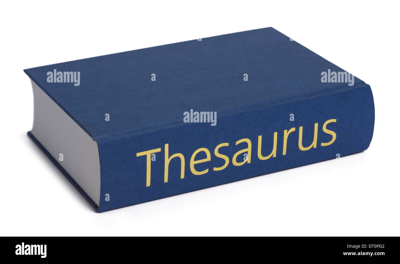 Large hardback thesaurus reference book Stock Photo
