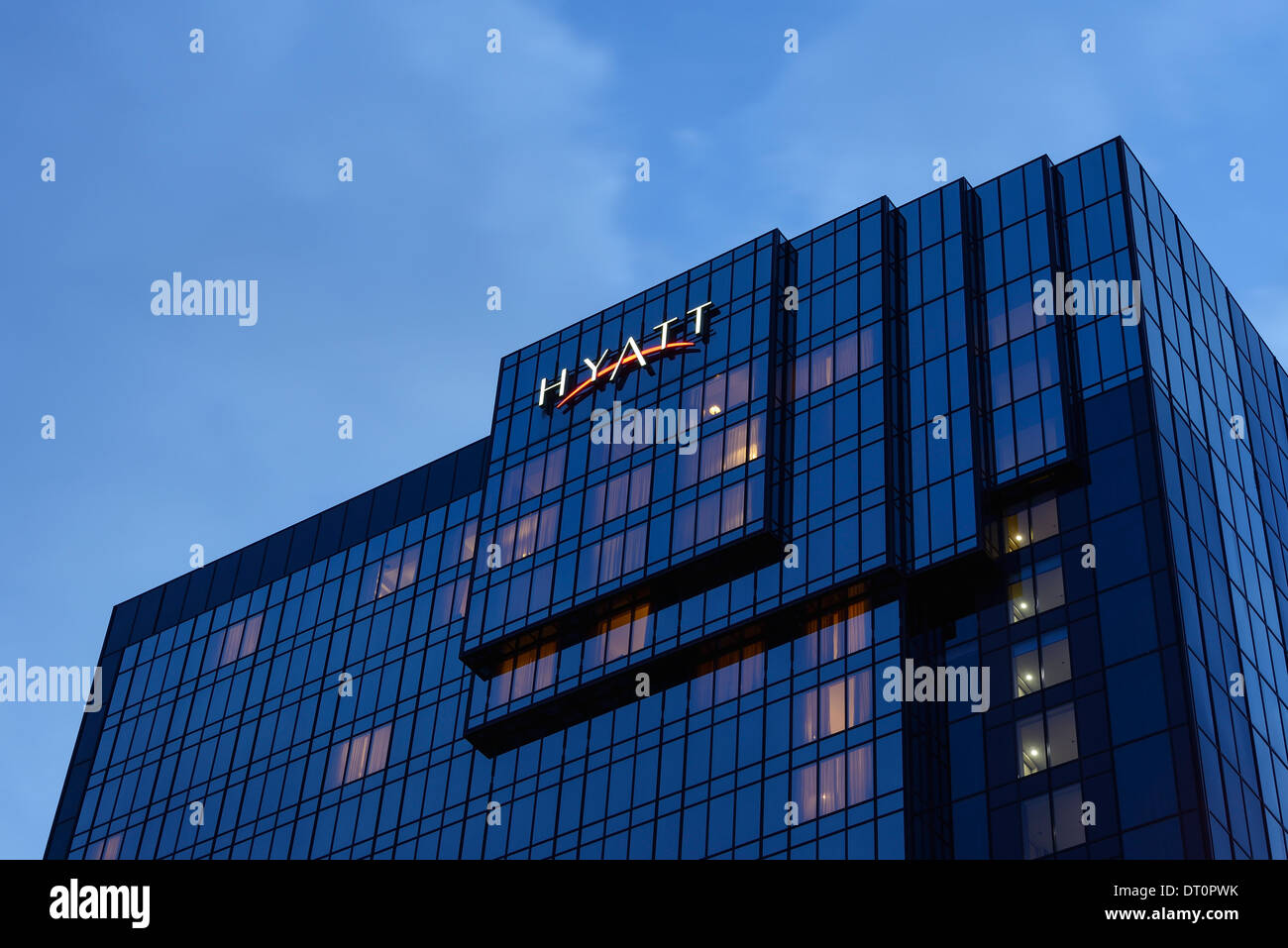 Hyatt hotel Birmingham UK Stock Photo