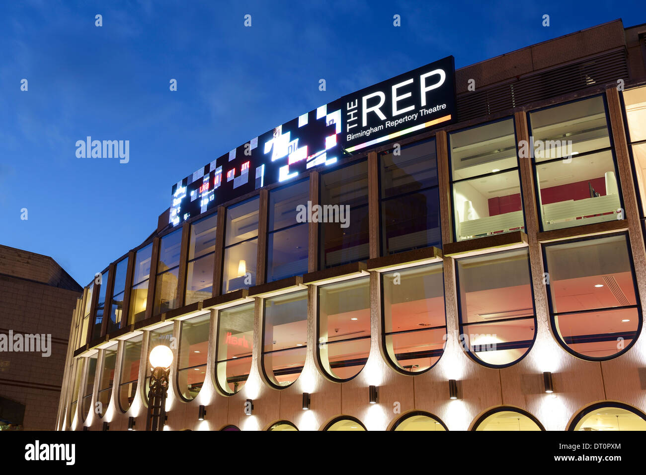 The Rep theatre in Centenary Square Birmingham UK Stock Photo