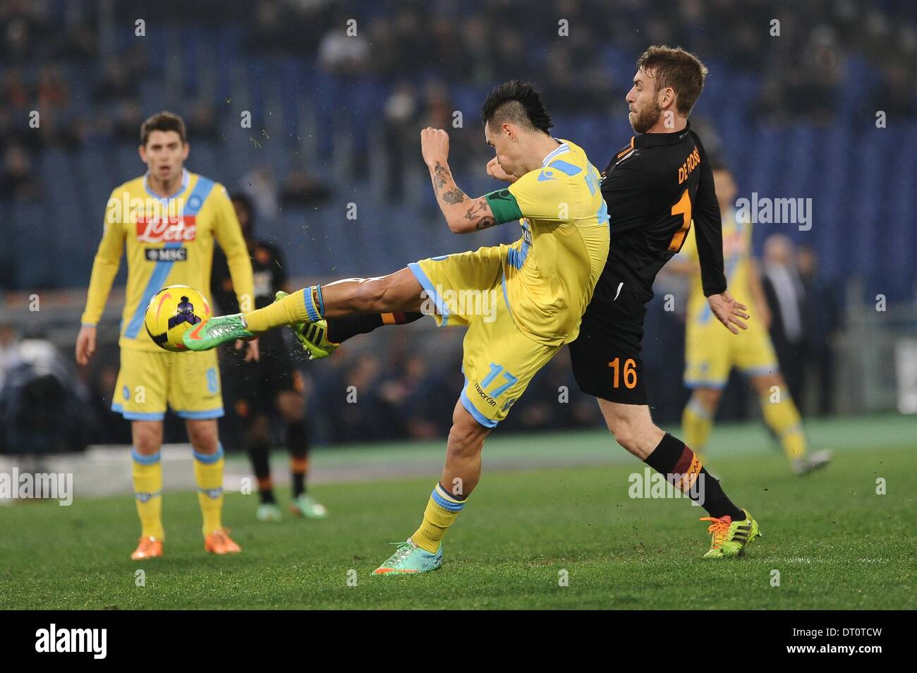 Rome, Italy. 5th Feb, 2014. Rome, Italy - 5th Feb, 2014. Marek Hamsik ...