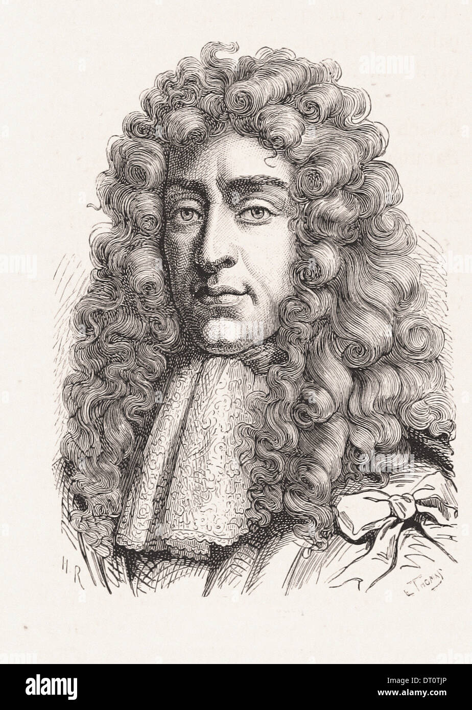 Portrait of Jacques II - French engraving XIX th century Stock Photo ...