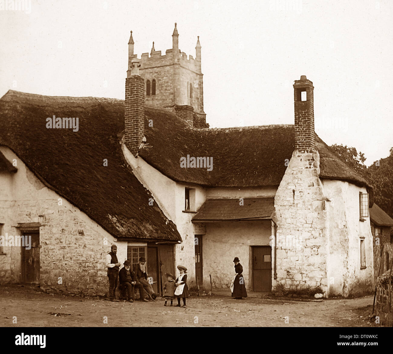 Drewsteignton Victorian period Stock Photo Alamy