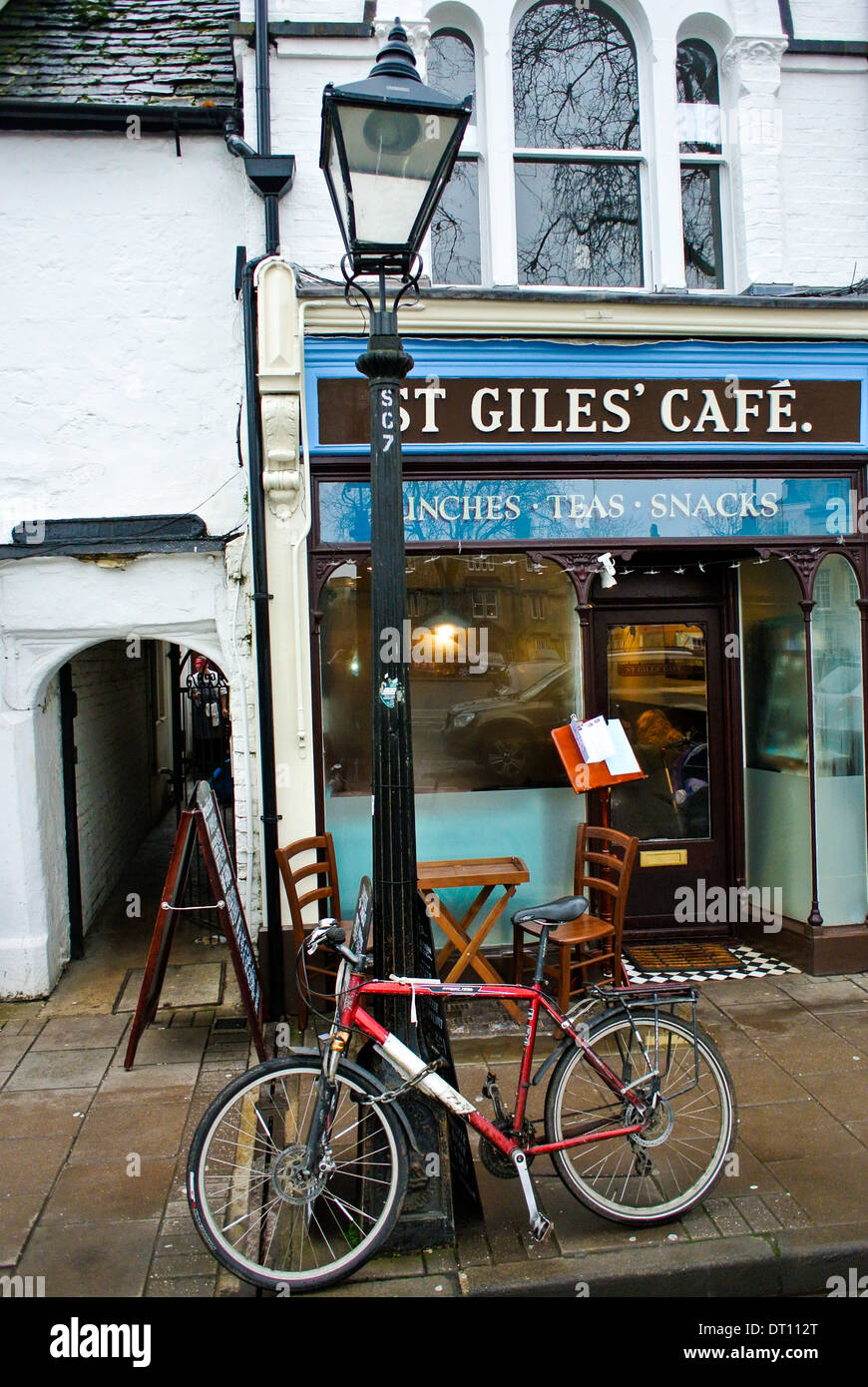 St Giles Cafe Oxford Stock Photo