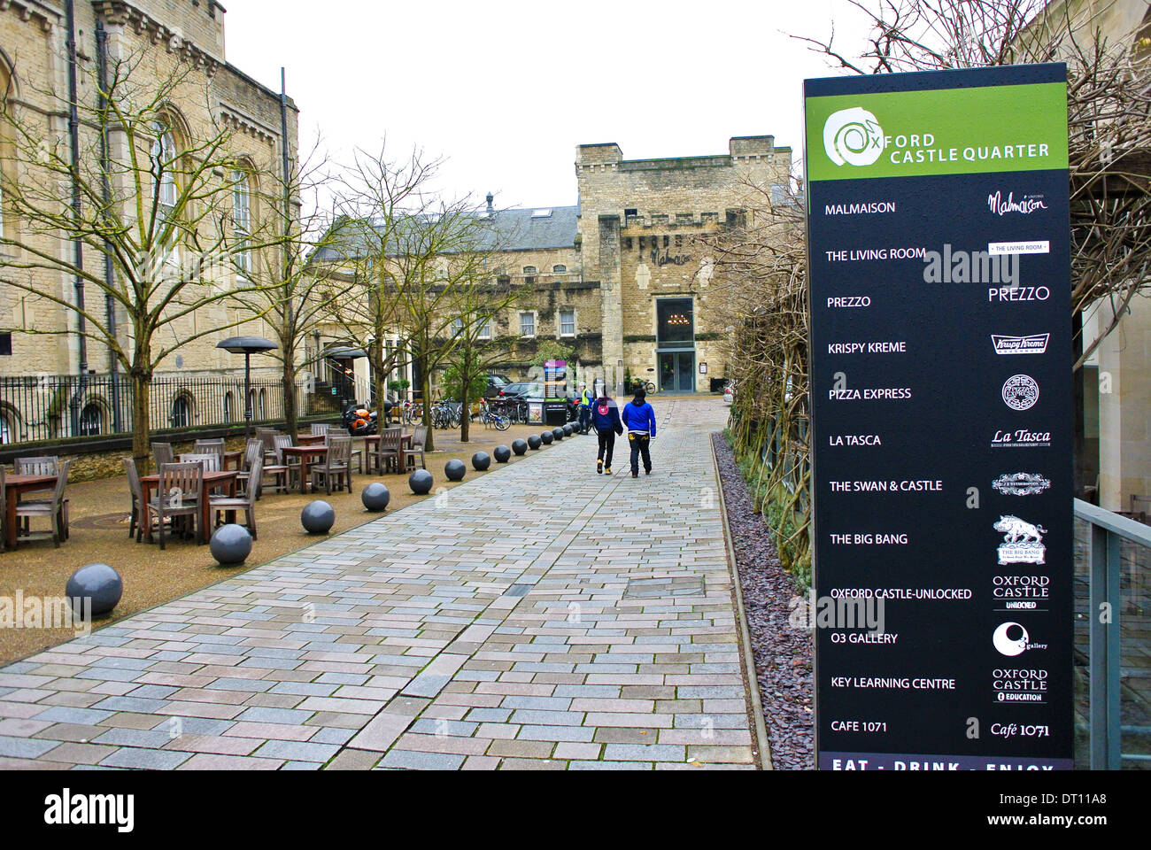 Old Castle Oxford Malmaison restaurant Stock Photo Alamy