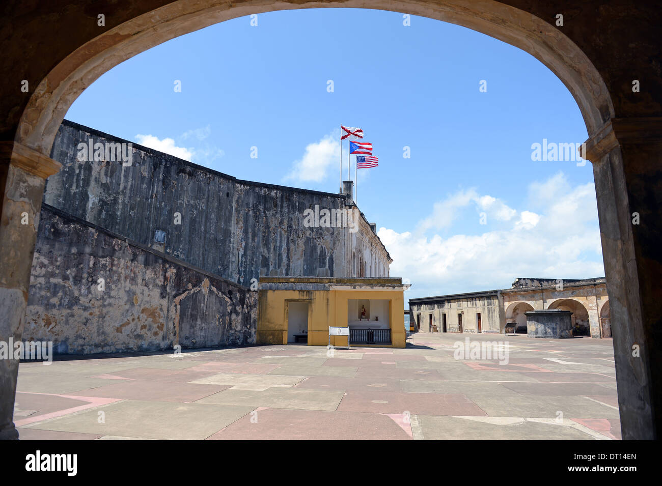 Colonial fort San Cristobal in San Juan Puerto Rico Stock Photo