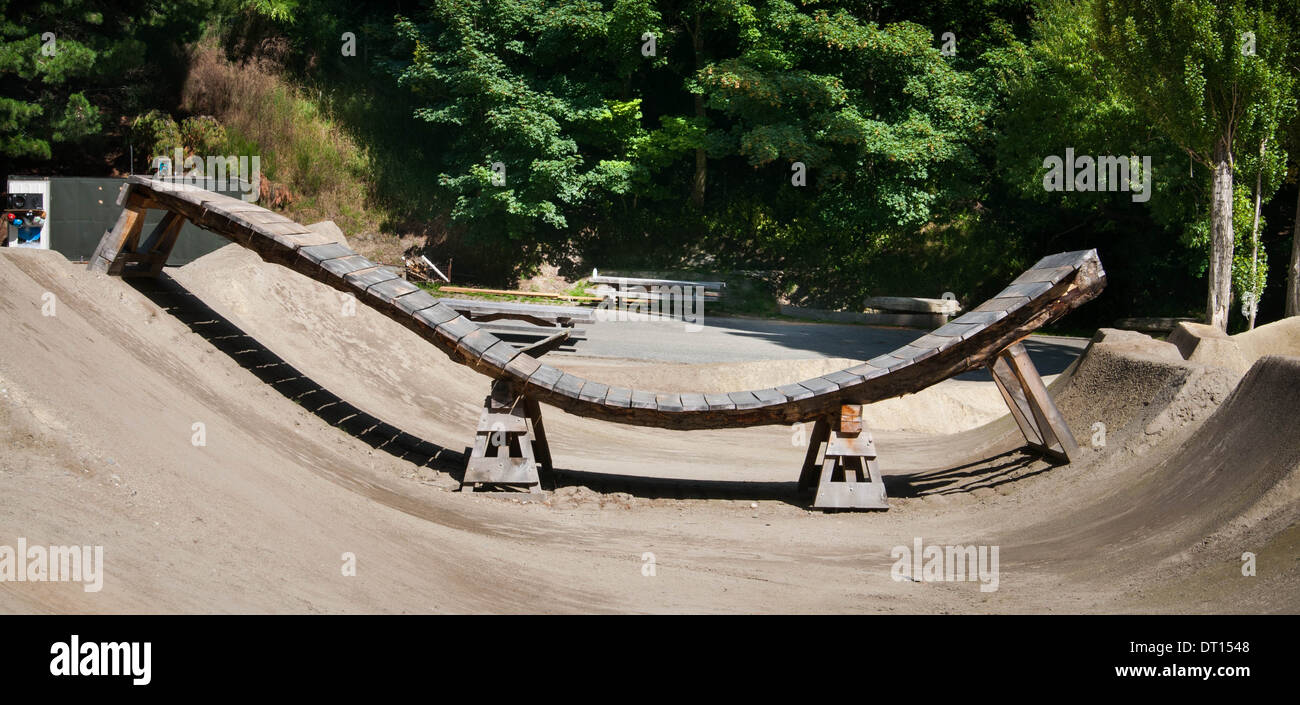 Jump ramp at a BMX track Stock Photo Alamy
