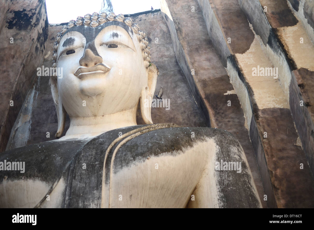 Giant Buddha, Wat Sri Chum, Sukhothai Historical Park, Thailand Stock Photo