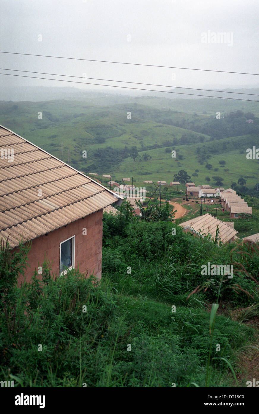 RDP housing. Urban and rural development and infrastructure in the Ugi region of KwaZulu-Natal South Africa. March 2009. N.B. Stock Photo