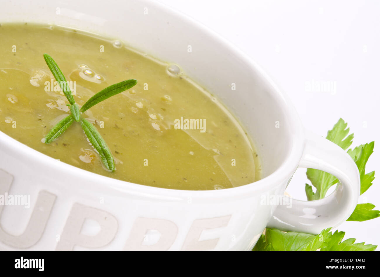 pea soup Stock Photo