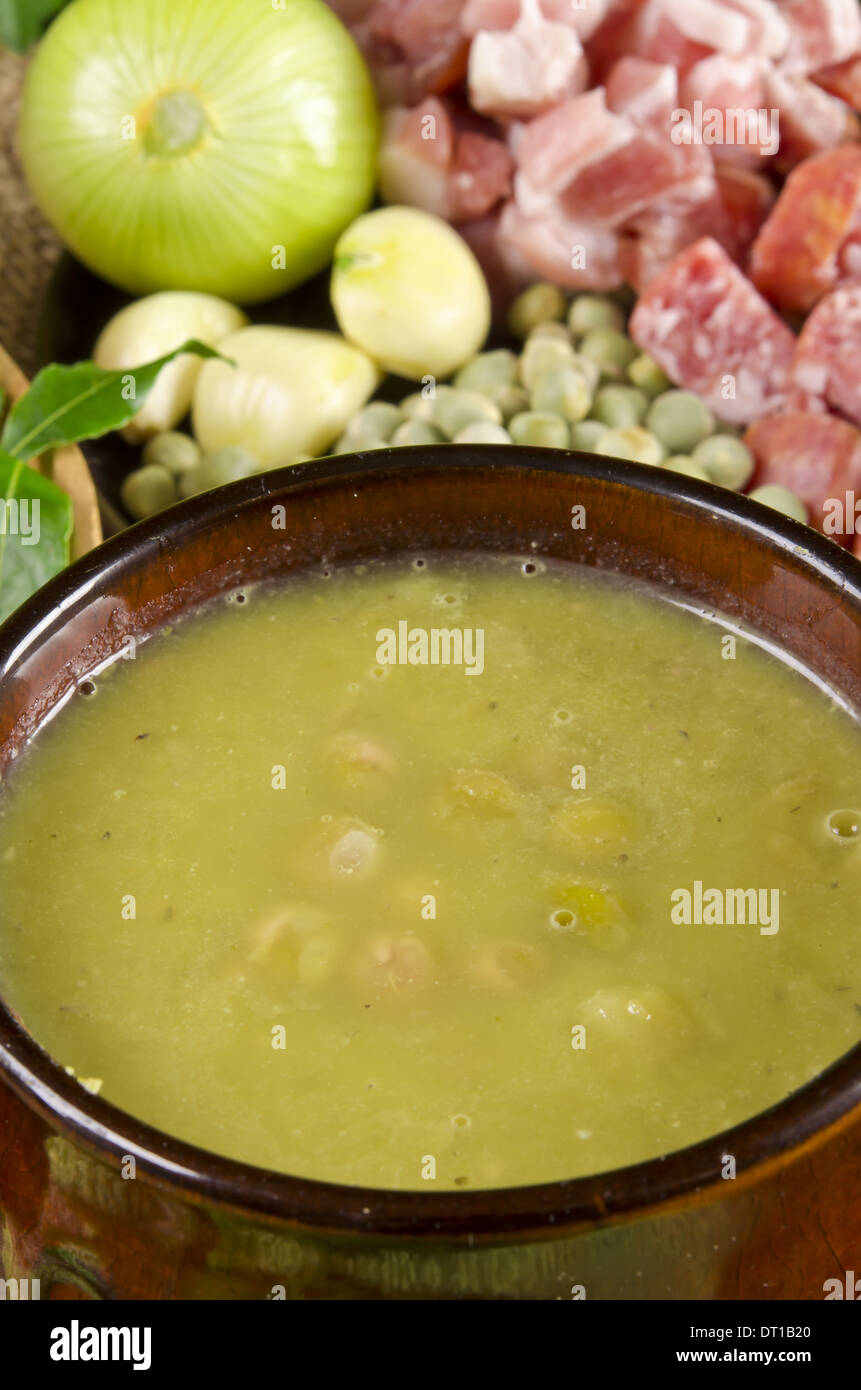 Pea soup Stock Photo