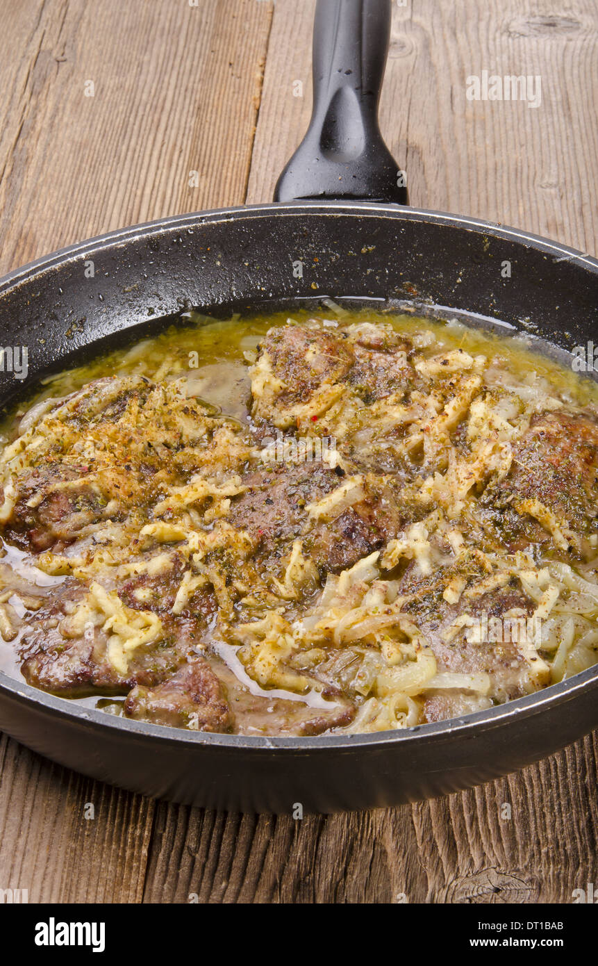 old frying pan Stock Photo - Alamy