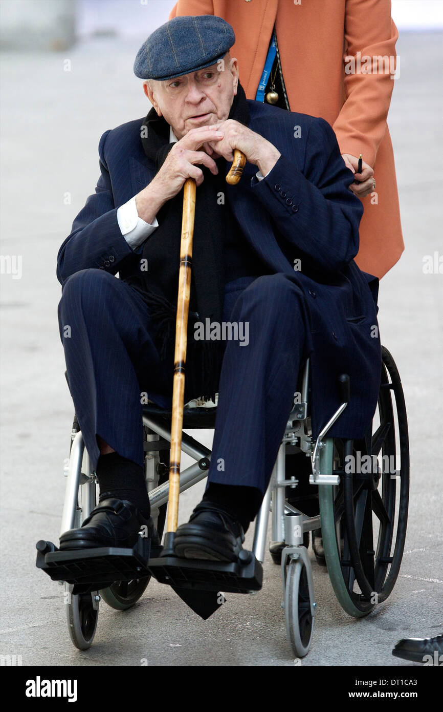 Spain, Madrid on 2013/03/18 former Real Madrid football player Alfredo di Stefano Stock Photo