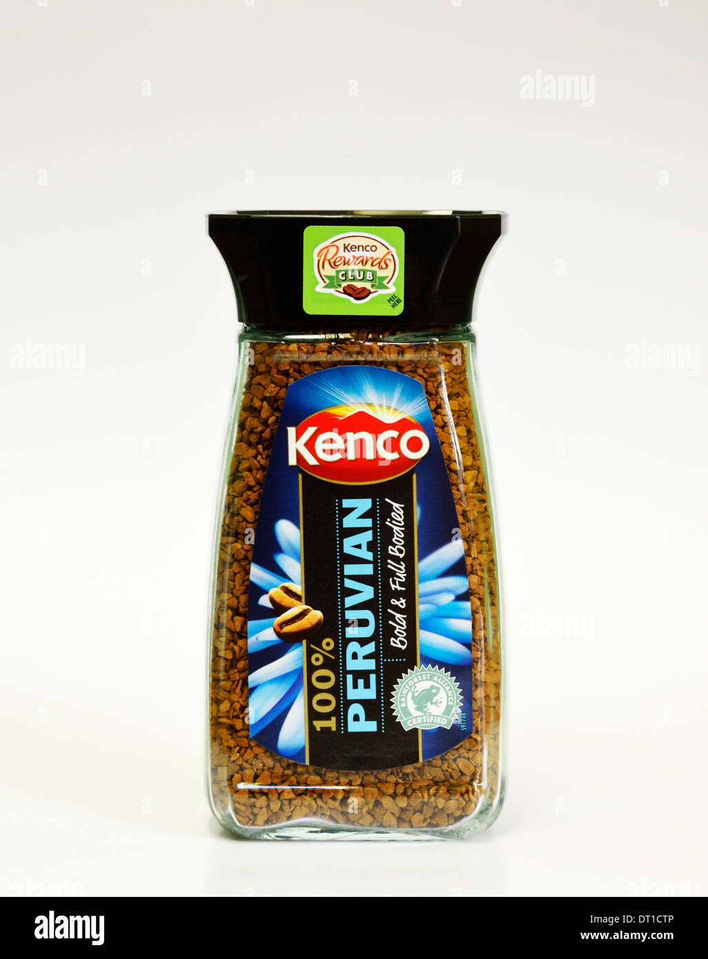 Kenco 100% Peruvian Bold & Full Bodied instant coffee. Stock Photo