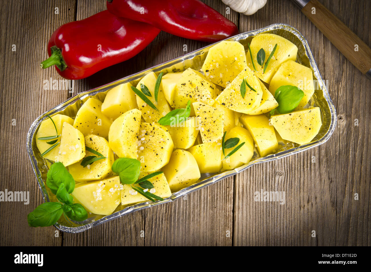fresh fried potatoes Stock Photo Alamy