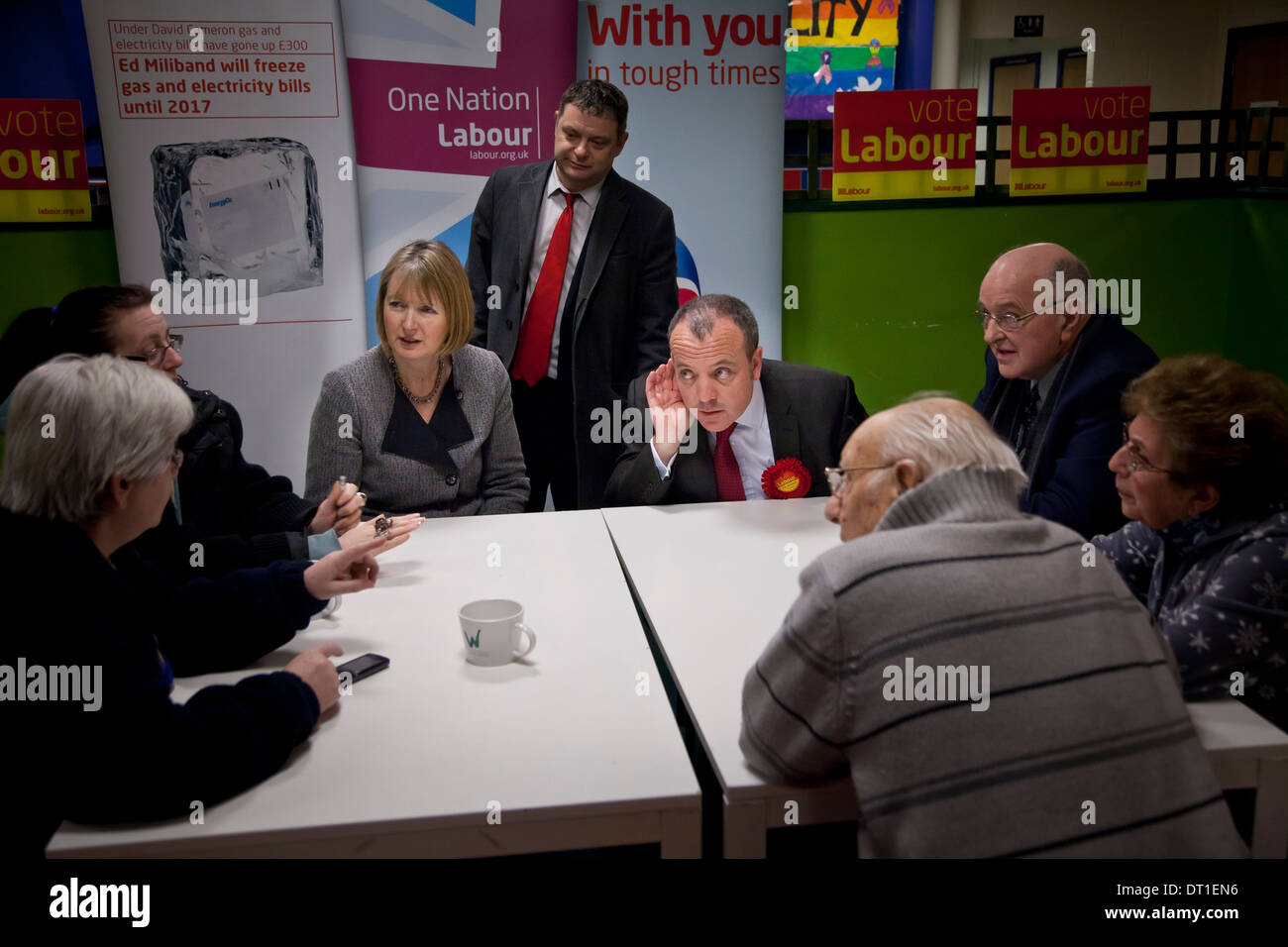 Harriet Harman and Mike Kane of the Labour Party Stock Photo