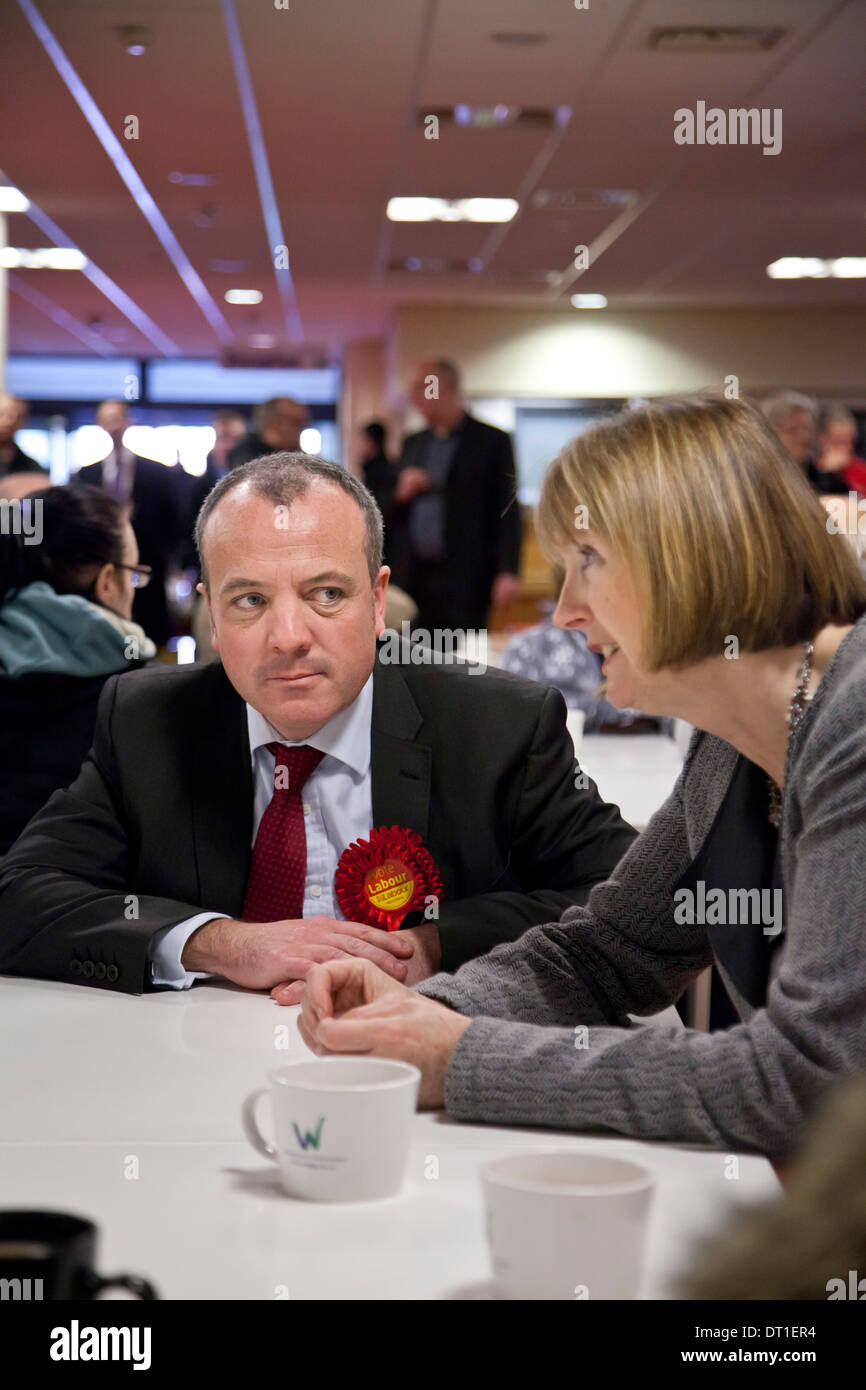 Harriet Harman and Mike Kane of the Labour Party Stock Photo