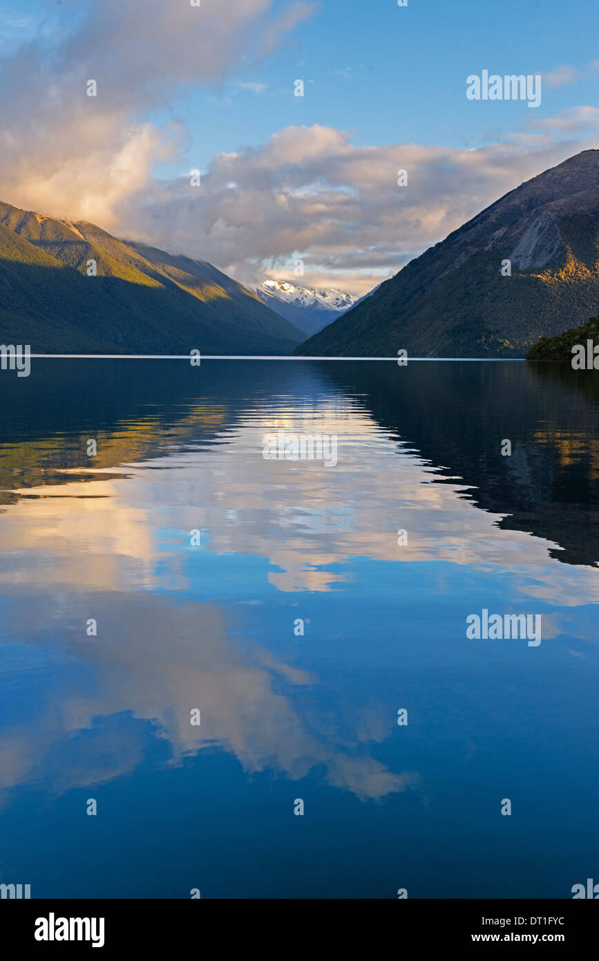 Lake Rotoiti, Nelson Lakes National Park, South Island, New Zealand, Pacific Stock Photo