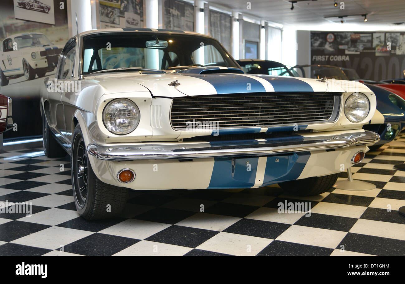 1966 Ford Shelby Mustang GT350H Hertz Rent a racer, one of 1000 built, this car now in Carol Shelby's personal collection. Stock Photo