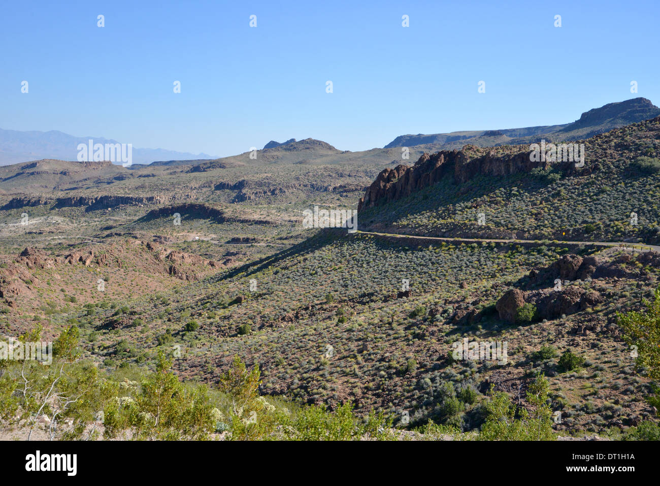 The Sitgreaves Pass, high in the mountains near Las Vegas, along old