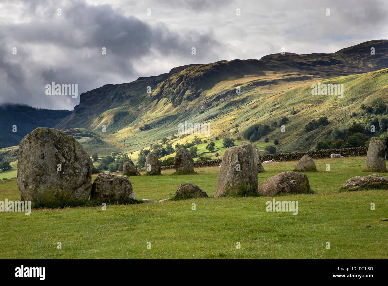Castlerigg Stone Circle, Lake District, Cumbria Stock Photo