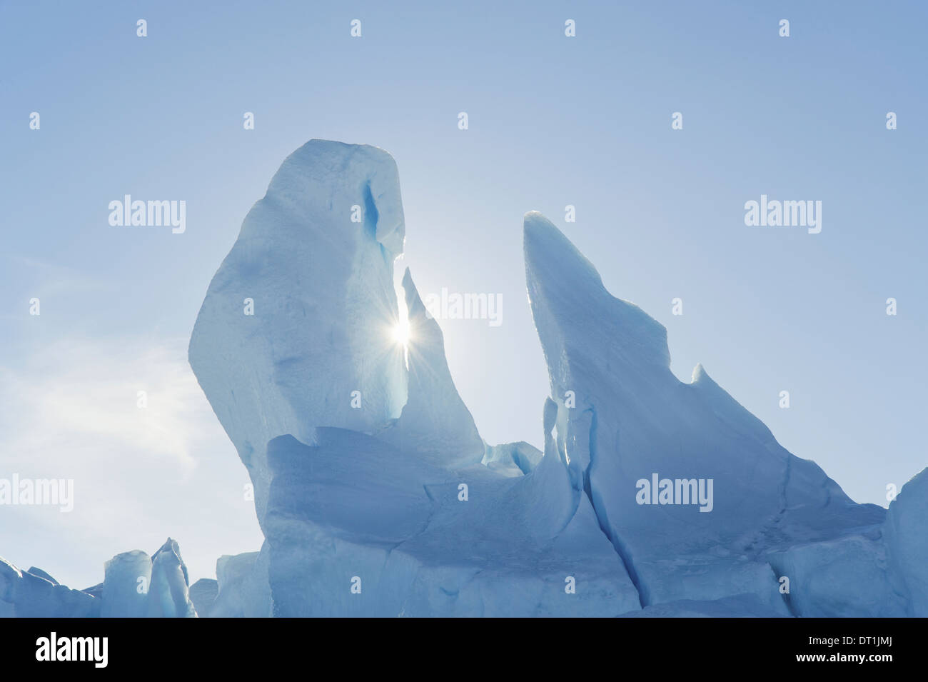 Iceberg along the Antarctic Peninsula near Snow Hill Island in the Weddell Sea Stock Photo