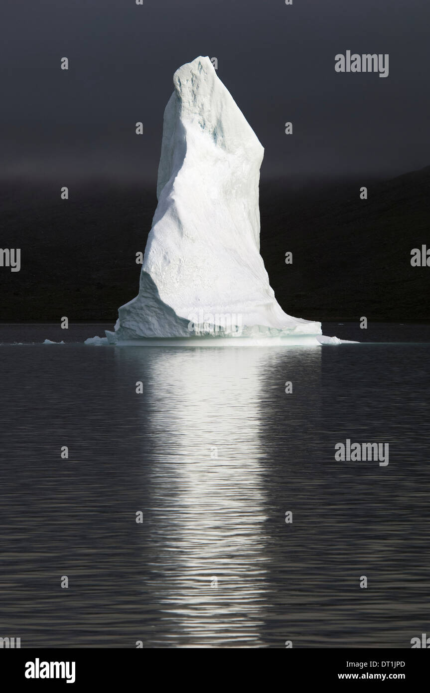 Iceberg in the Scoresbysund Fjord Greenland Stock Photo