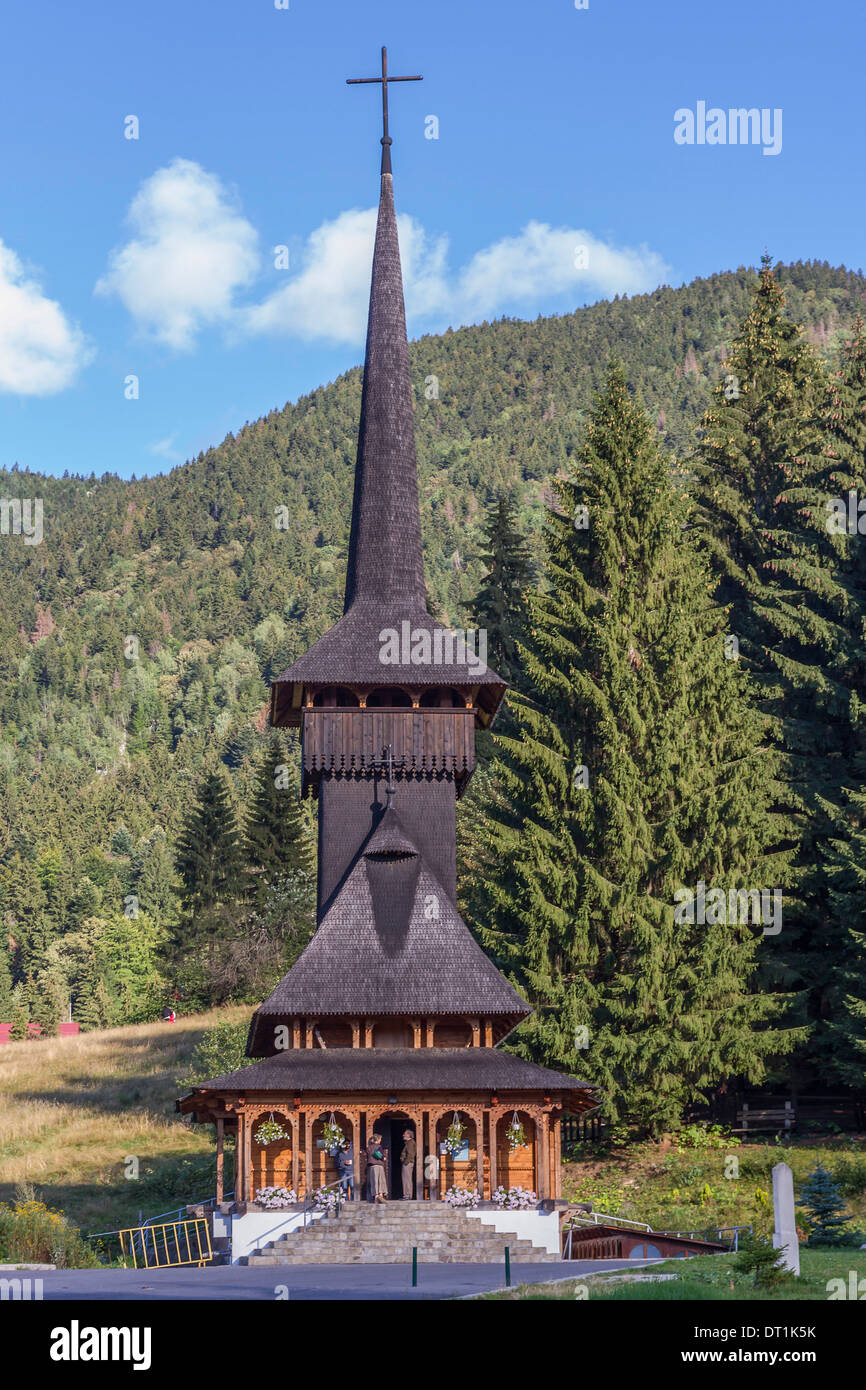 Church, Poiana Brasov, Transylvania, Romania, Europe Stock Photo