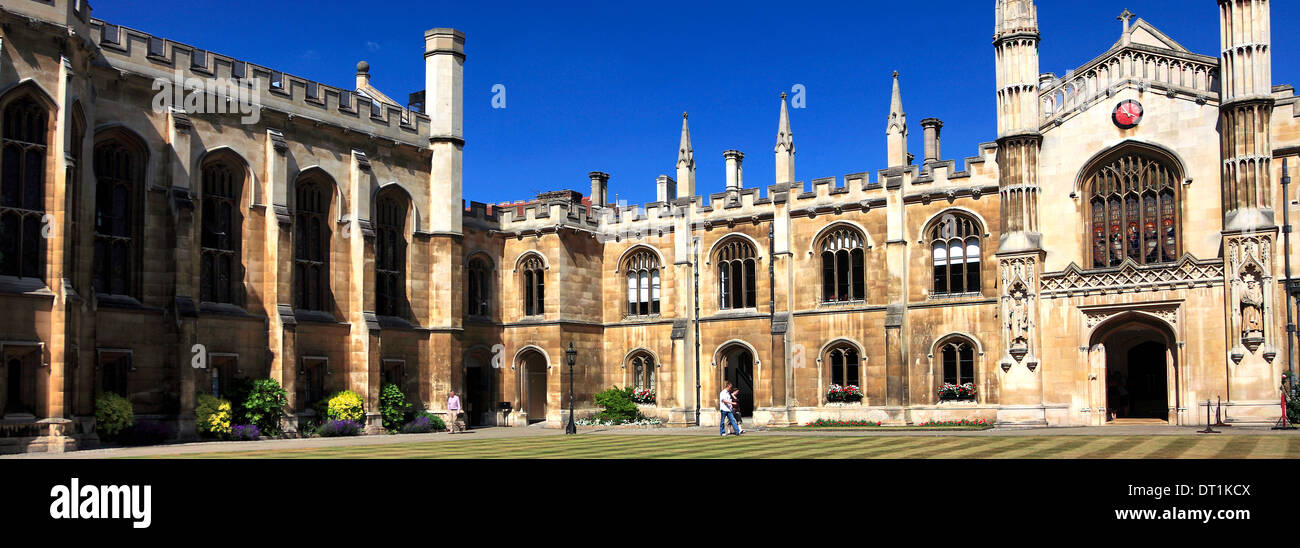 An exterior view of Corpus Christi College a University college, Cambridge City, Cambridgeshire, England, UK Stock Photo