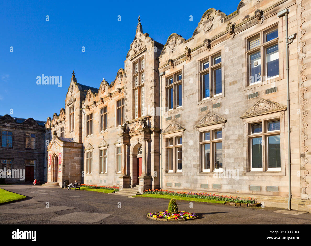 St. Salvator's Hall College entrance, St. Andrews University, St. Andrews, Fife, Scotland, United Kingdom, Europe Stock Photo