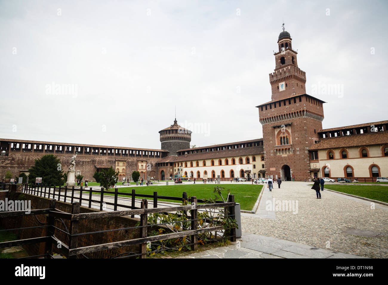 Castello Sforzesco (Sforza Castle), Milan, Lombardy, Italy, Europe Stock Photo