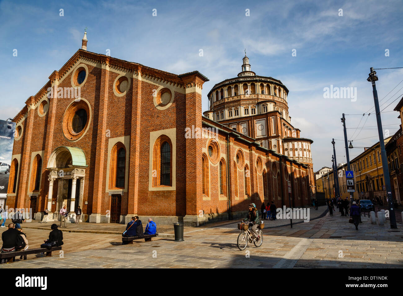 Santa Maria Delle Grazie church, Milan, Lombardy, Italy, Europe Stock Photo