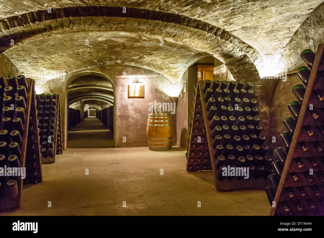 The Gancia historic wine cellar in Canelli, Asti Spumante, Piedmont, Italy, Europe Stock Photo