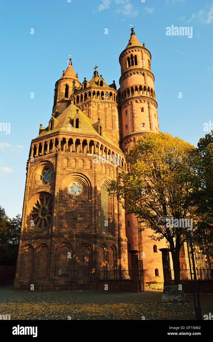Cathedral in Worms, Rhineland-Palatinate, Germany, Europe Stock Photo