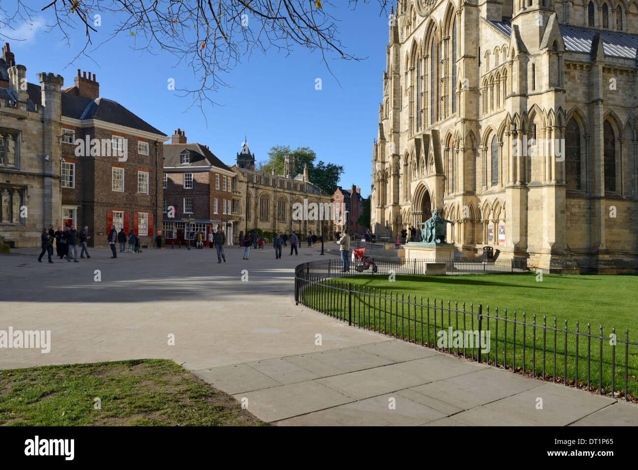 South Piazza, South Transept of York Minster, York, Yorkshire, England, United Kingdom, Europe Stock Photo