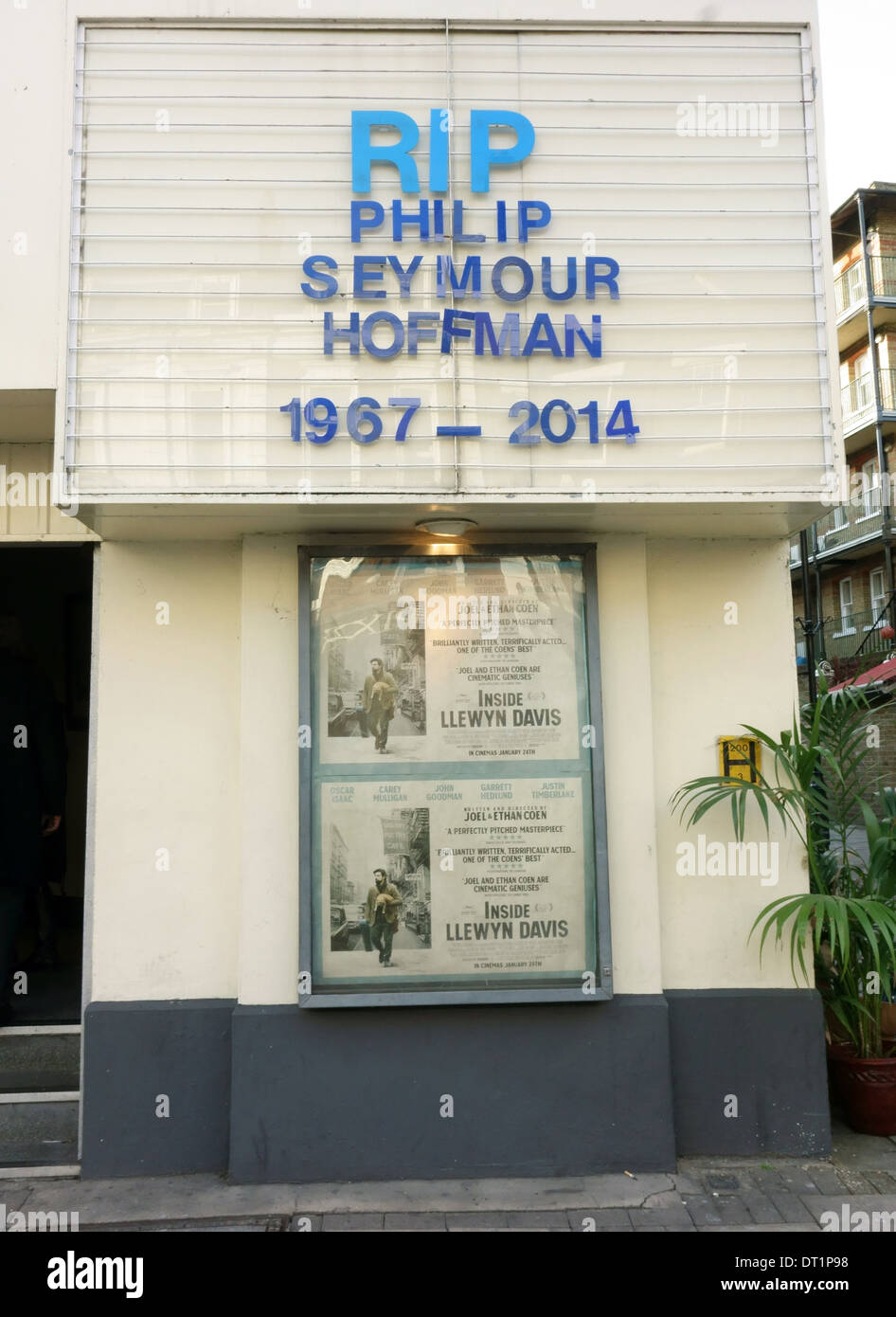 Tribute to Philip Seymour Hoffman on Screen on the Green cinema, London Stock Photo