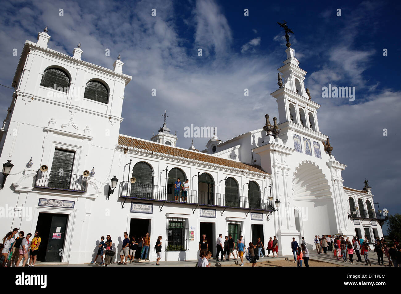 El Rocio church, Hermitage of the Virgin of El Rocio, Andalucia, Spain, Europe Stock Photo