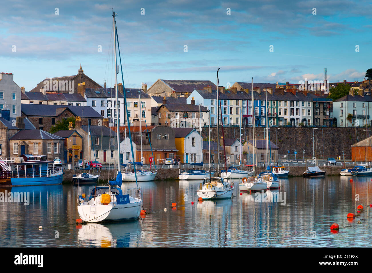 Caernarfon Harbour, Caernarfon, Gwynedd, Wales, United Kingdom Stock