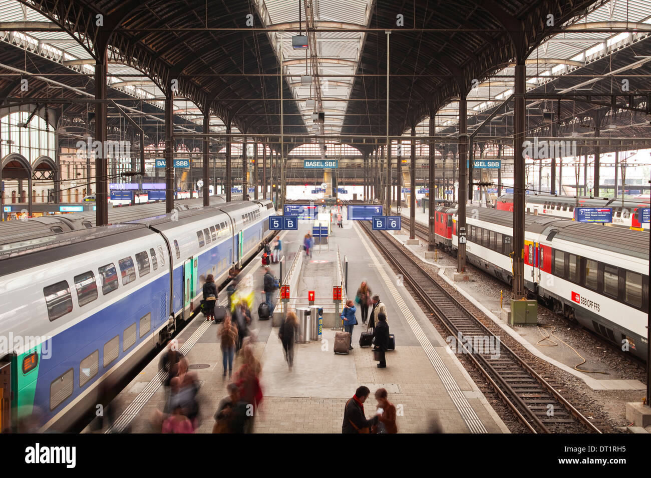 A busy Basel SBB railway station, Basel, Switzerland, Europe Stock Photo 66423313 Alamy