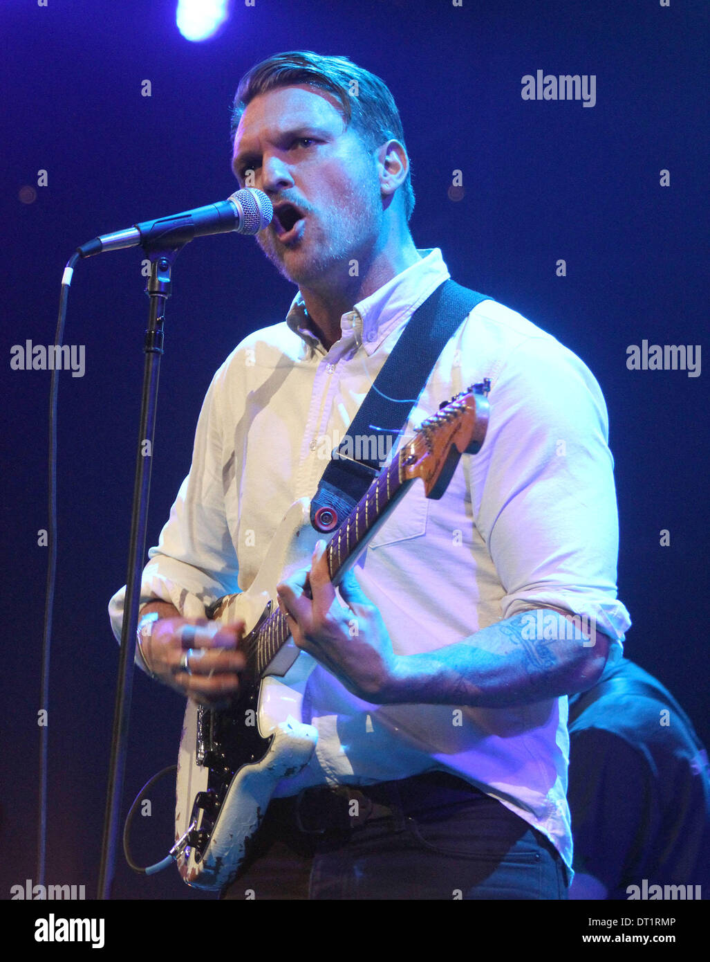 New York, New York, USA. 5th Feb, 2014. Singer NATHAN WILLETT from COLD